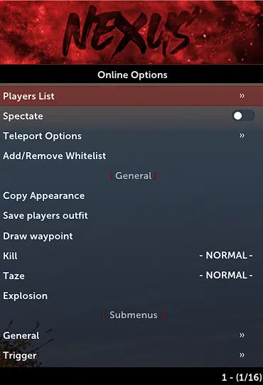 Phaze Menu (Nexus)