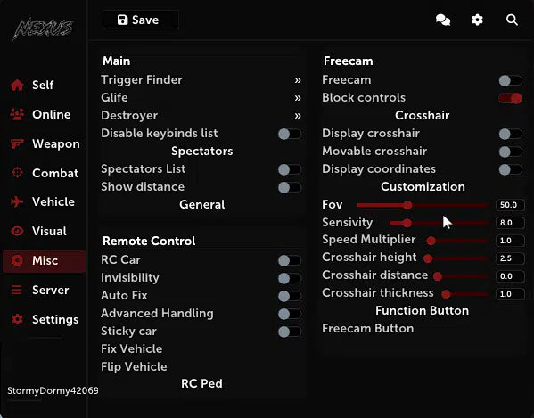 Phaze Menu (Nexus)
